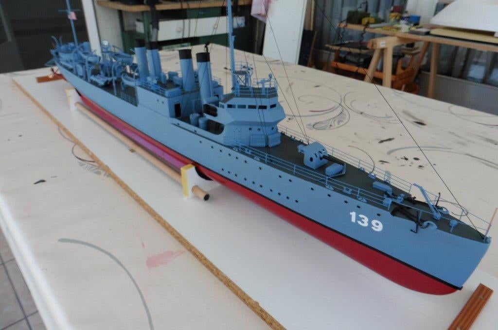 Destroyer D.139 USS Ward-1/96, Ophalen, Nieuw, 1:50 tot 1:200, Overige merken