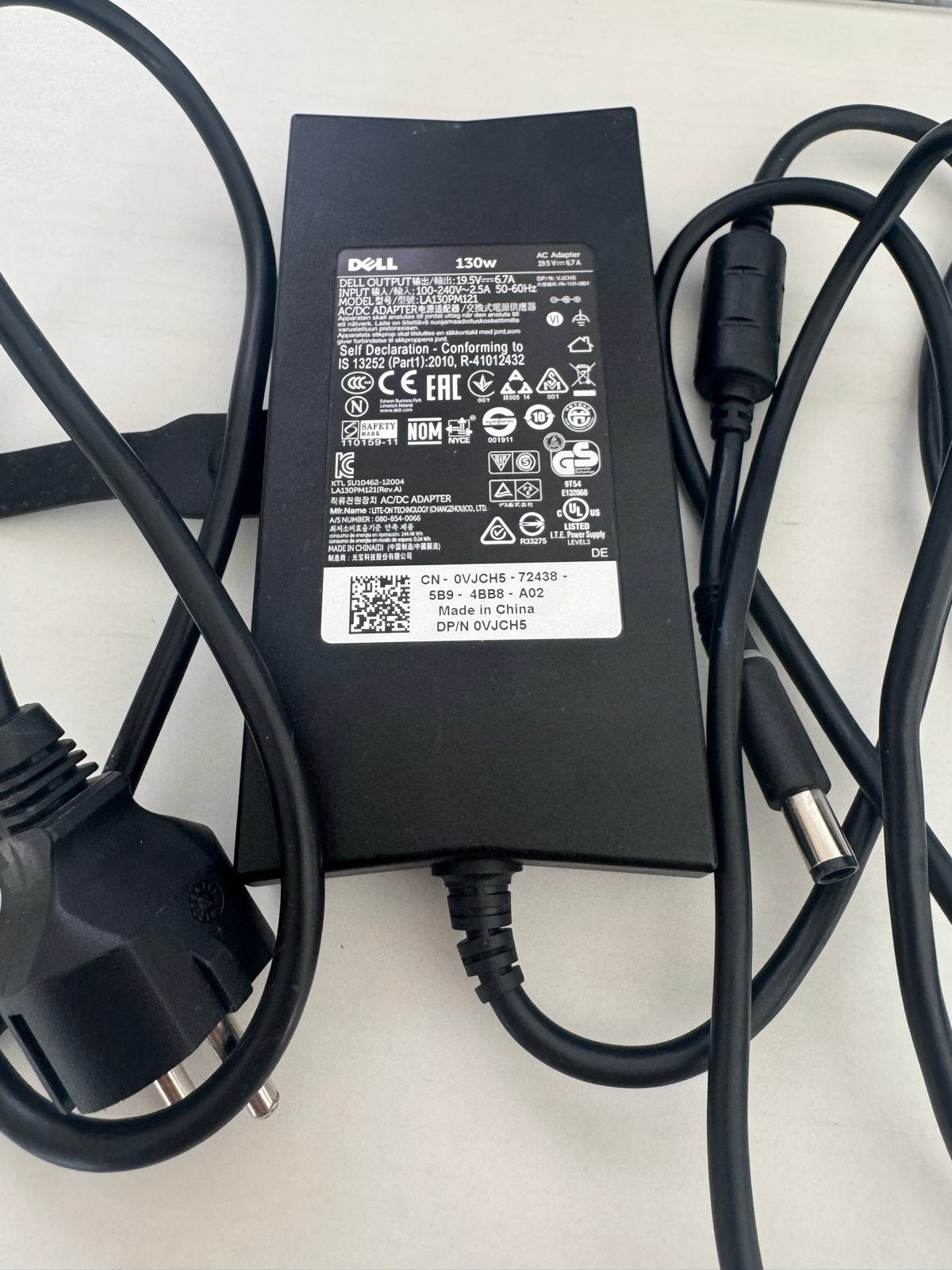 Dell 130W AC Adapter - Oplader voor Dell Laptops, Computers en Software, Ophalen of Verzenden, Zo goed als nieuw