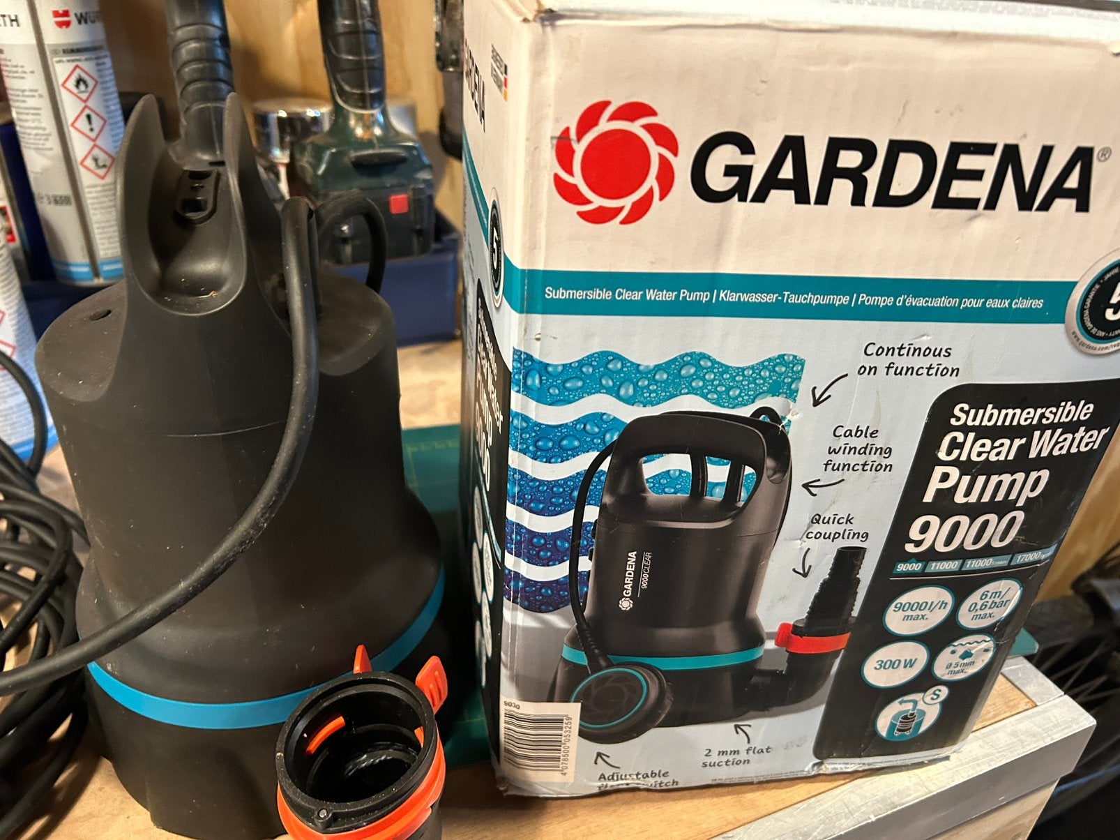 Dompel pomp Gardena, Tuin en Terras, Ophalen, Zo goed als nieuw, Dompelpomp