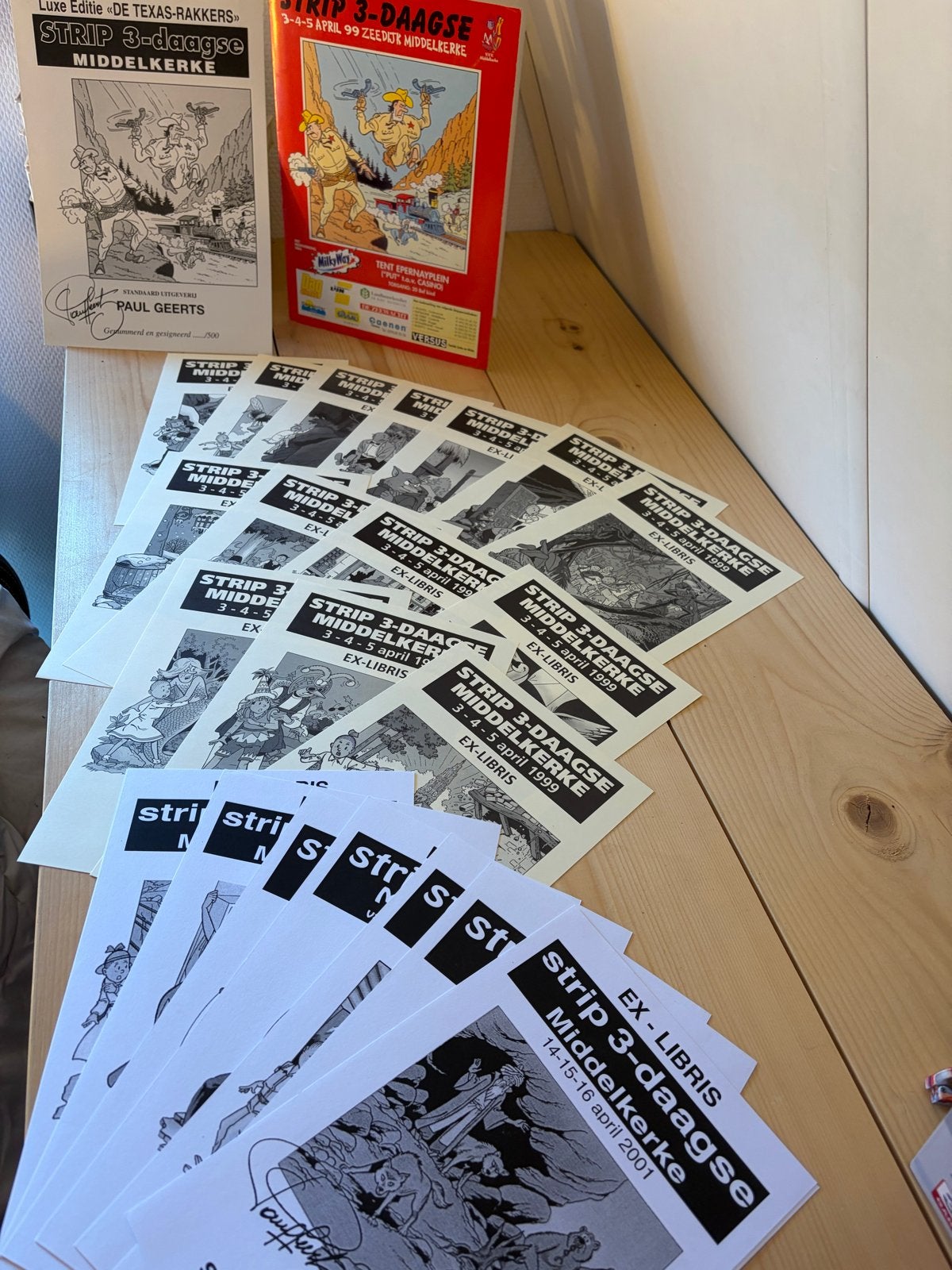 Strip 3-daagse Middelkerke Luxe Editie + Ex-Libris, Meerdere stripboeken, Ophalen of Verzenden, Zo goed als nieuw