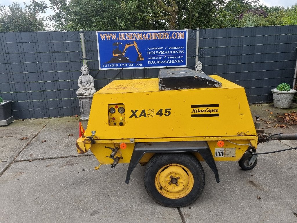 Atlas copco xas 45 diesel compressor, Ophalen of Verzenden, Geluidgedempt, Minder dan 25 liter, Gebruikt
