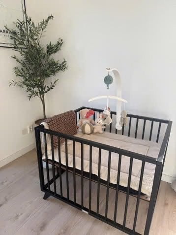 Bopita box zwart, Kinderen en Baby's, Boxen, Ophalen, Gebruikt, Vierkant, In hoogte verstelbaar
