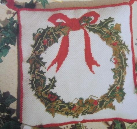 Borduurpatroon  Kerst Hulst Krans  nr 9088 do, Verzenden, Nieuw, Handborduren, Patroon