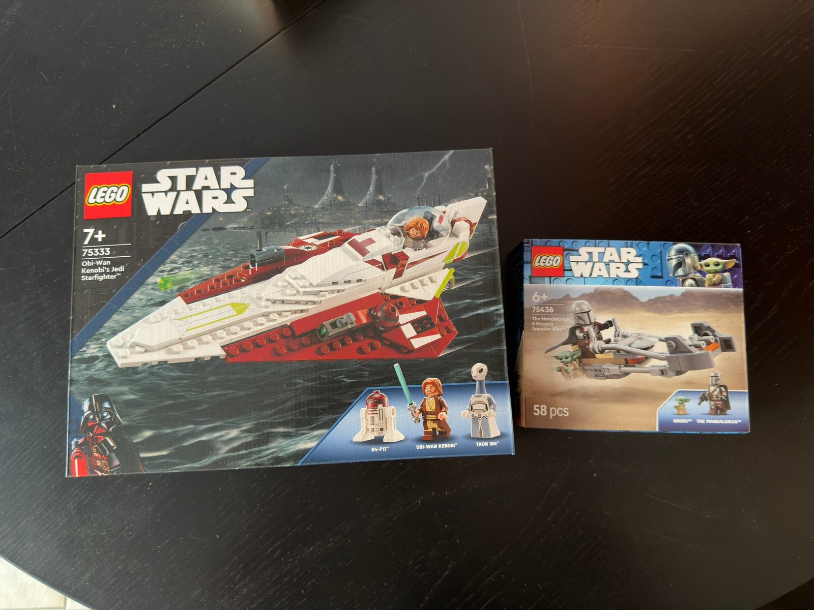 Lego 75333 Jedi Starfighter + 75336 Mandalorian speederbike, Star Wars, Lego, Nieuw, Ophalen of Verzenden