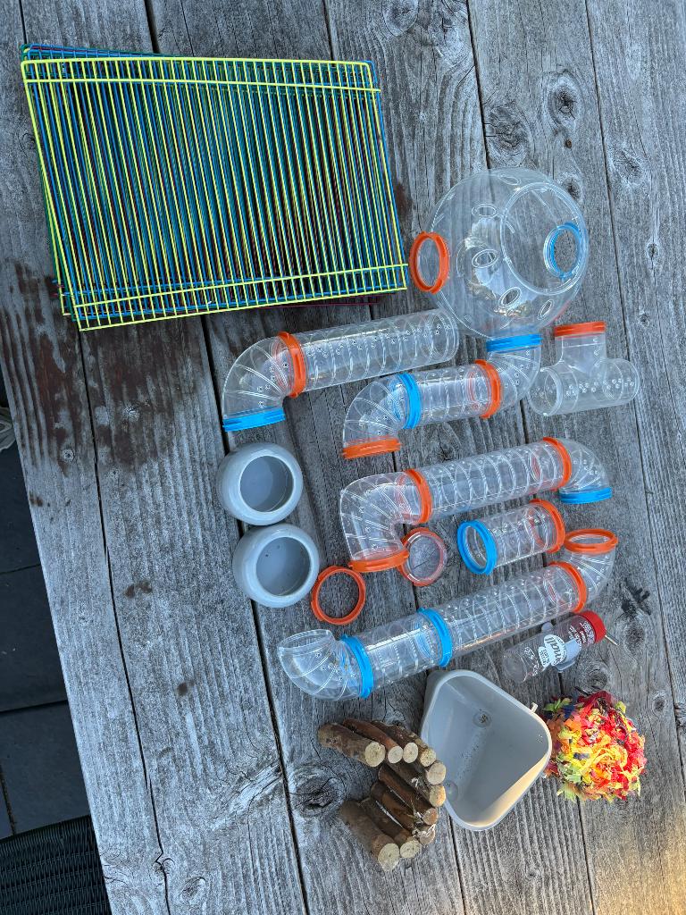 Hamster set, Dieren en Toebehoren, Ophalen, Zo goed als nieuw, Speelgoed