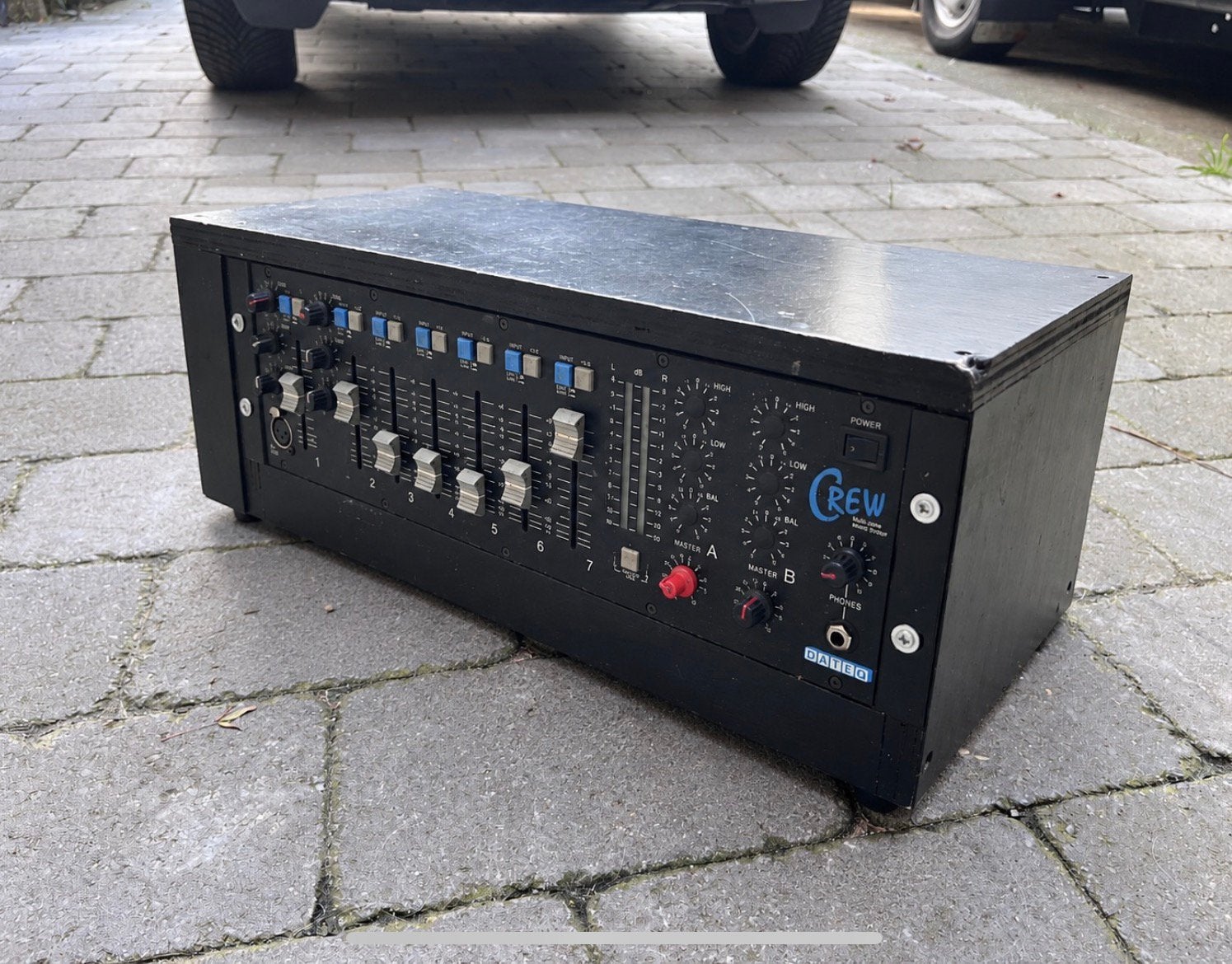 Dateq Crew – professionele installatie-mixer, Muziek en Instrumenten, Ophalen of Verzenden, Gebruikt, 5 tot 10 kanalen, Microfooningang