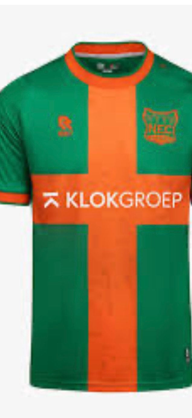GEZOCHT dames NEC 4-daagseshirt 2025-2026 groen/ oranje, Ophalen of Verzenden, Zo goed als nieuw, Overige binnenlandse clubs, Shirt