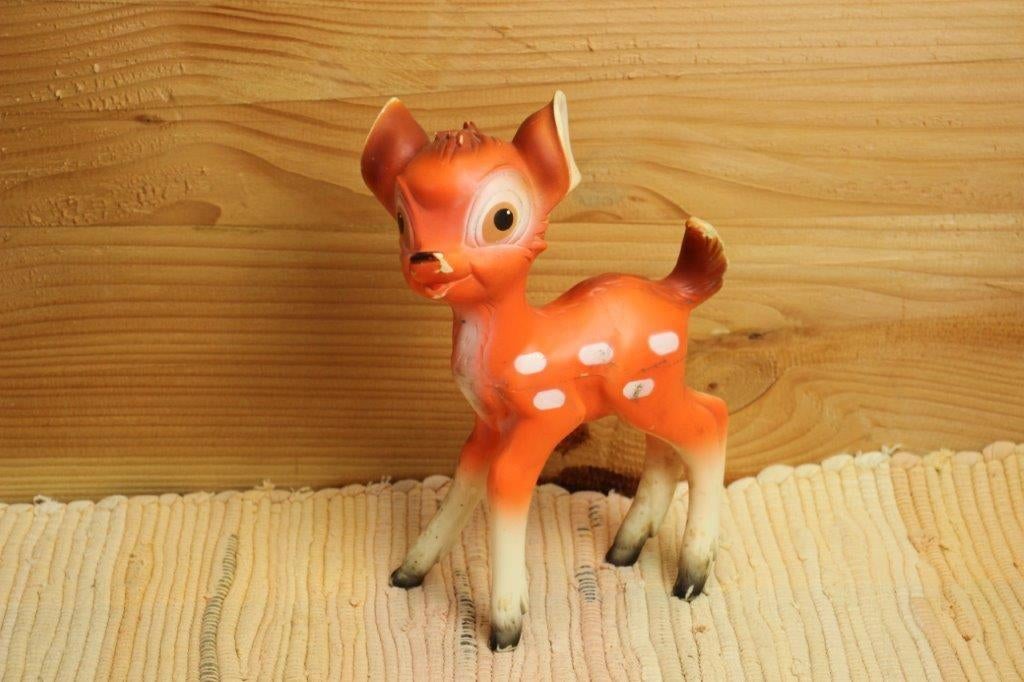 Vintage Pieper pieppop Bambi, Verzamelen, Disney, Ophalen of Verzenden, Bambi of Dumbo, Gebruikt, Beeldje of Figuurtje