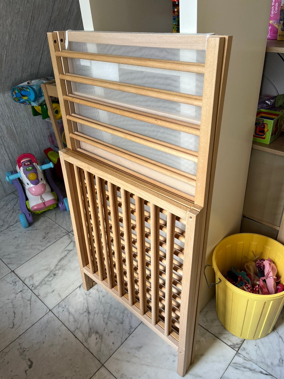 Ikea ledikant, Kinderen en Baby's, Ophalen, Gebruikt, Rechthoekig, In hoogte verstelbaar