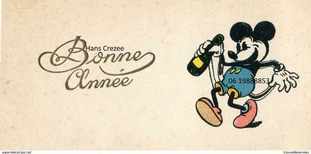 gezocht oud Disney Mickey Mouse felicitatie kaartje jaren 30, Verzamelen, Ophalen of Verzenden, 1920 tot 1940, Overige thema's