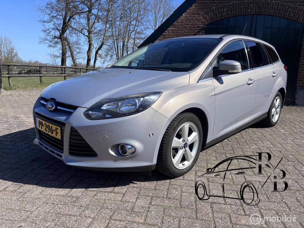 Ford Focus Wagon 2.0 TDCI Titanium AUTOMAAT ZEER MOOIE AUTO, Euro 5, Stof, Gebruikt, Zwart