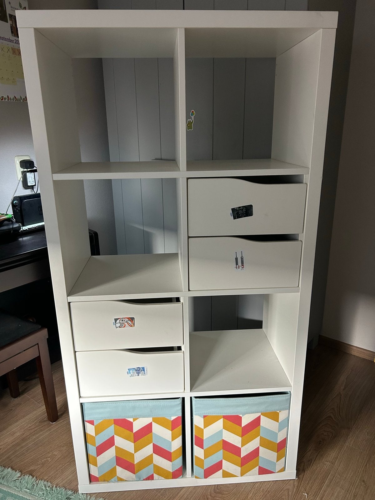 IKEA Kallax Kast met 8 vakken - Wit, Ophalen, Gebruikt
