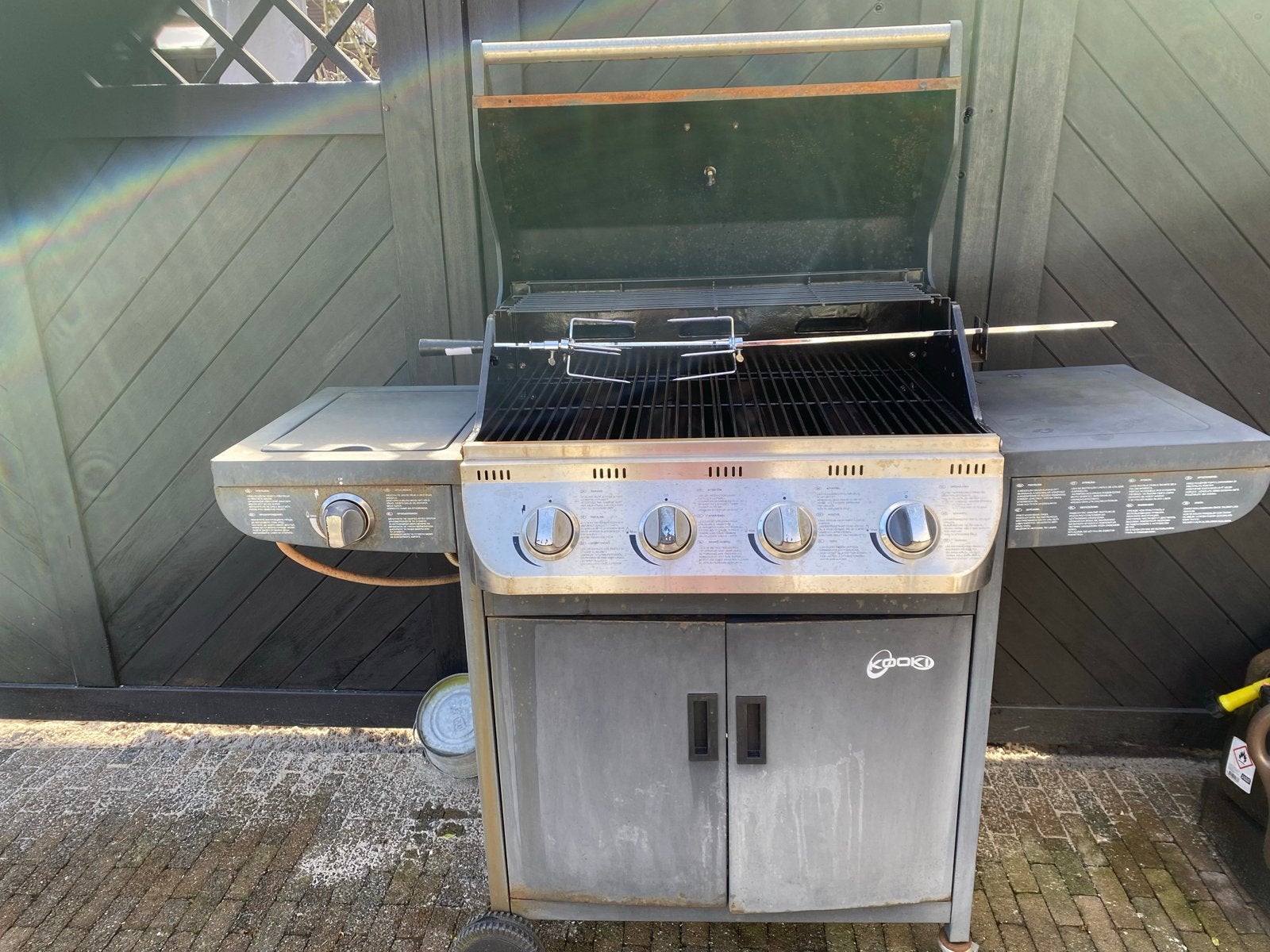 Gebruikte Cosi gasbarbecue met thermometer, Ophalen, Gebruikt