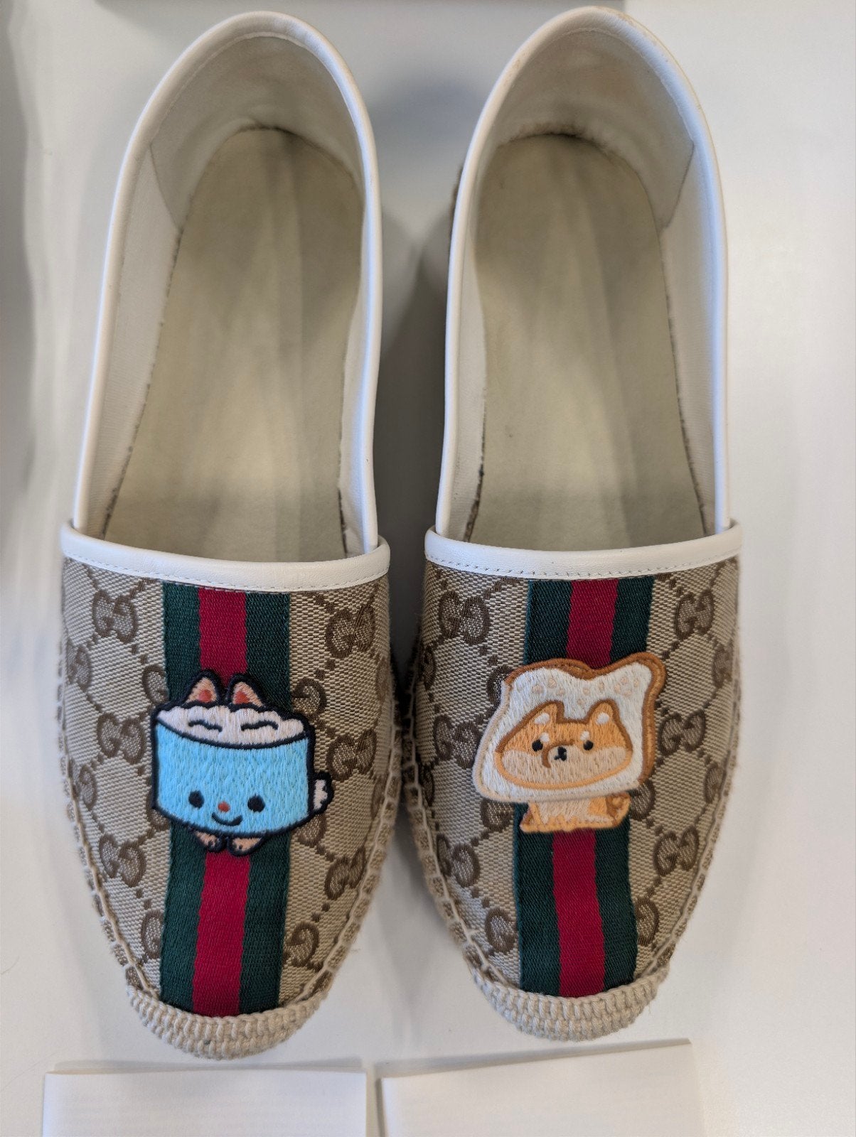 Gucci x Pikarar -  GG-Supreme Canvas Espadrilles, Kleding | Dames, Schoenen, Ophalen, Beige, Nieuw, Gucci