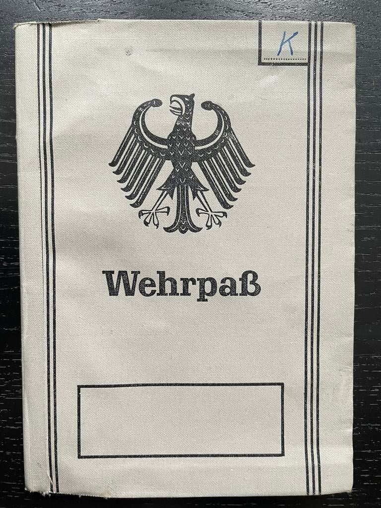 West-Duitse Wehrpass van de Bundeswehr, Verzamelen, Militaria | Algemeen, Landmacht, Duitsland, Ophalen of Verzenden