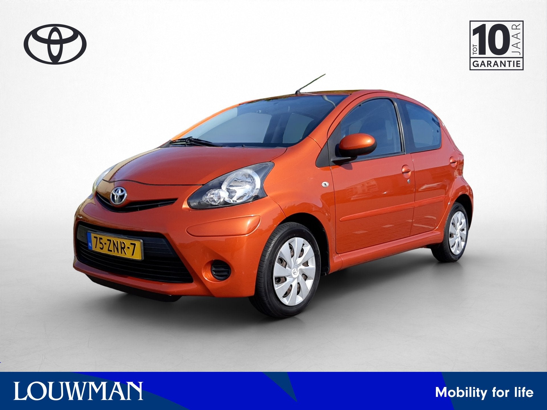 Toyota Aygo 1.0 VVT-i Comfort Orange | Airco | Elektrische r, Auto's, Toyota, Bedrijf, Te koop, Aygo, ABS, Airbags, Airconditioning