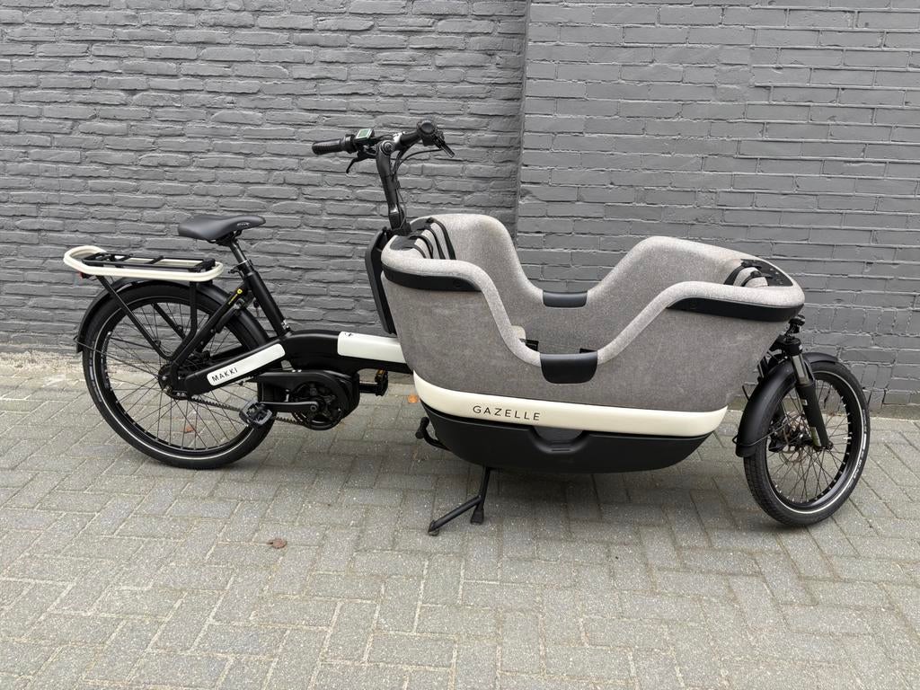 Gazelle Makki bakfiets - In zeer nette staat!, 3 kinderen, Elektrisch, Ophalen of Verzenden, Zo goed als nieuw
