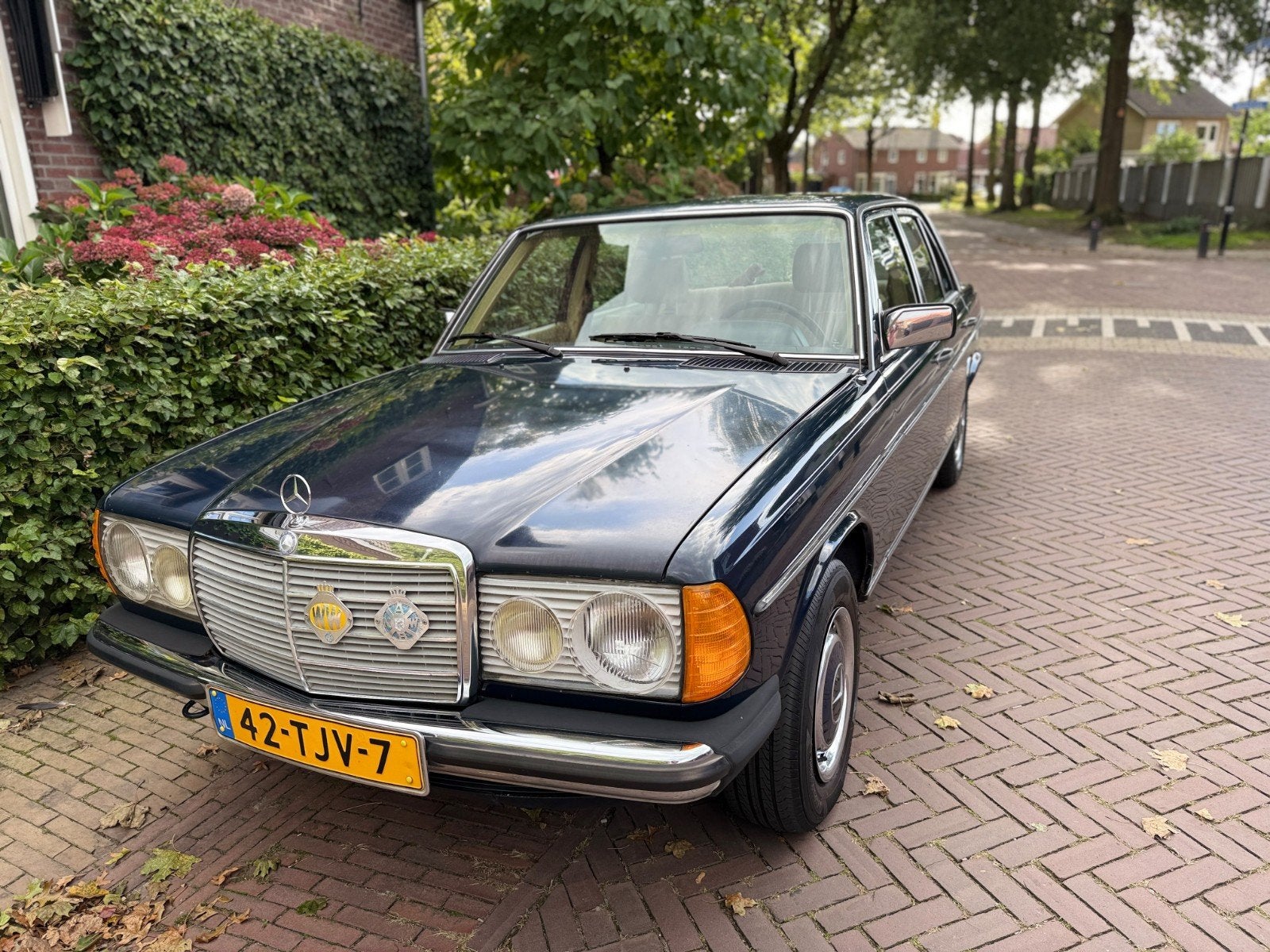 Mercedes W123 300 Diesel Motor + bak 282.000km, Auto's, Blauw, Particulier, Sedan, Te koop
