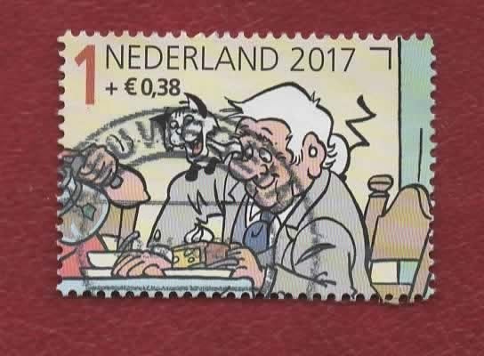 3586-c - Kinderz.'17 - Jan, Jans... - (pst.st. Nw.gein), Ophalen of Verzenden, Na 1940, Gestempeld