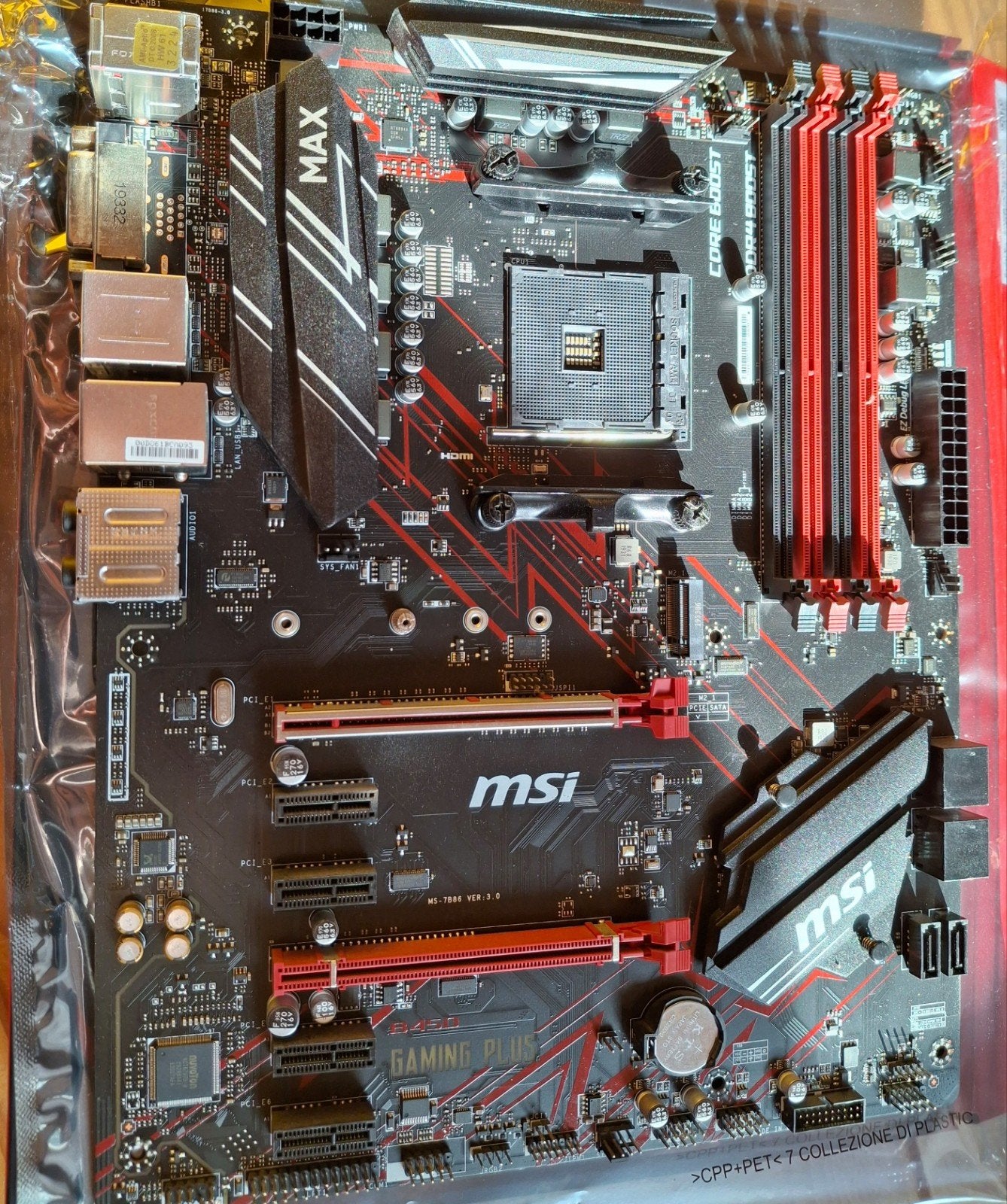 MSI B450 gaming plus max, Computers en Software, DDR4, Ophalen of Verzenden, Zo goed als nieuw, Socket AM4
