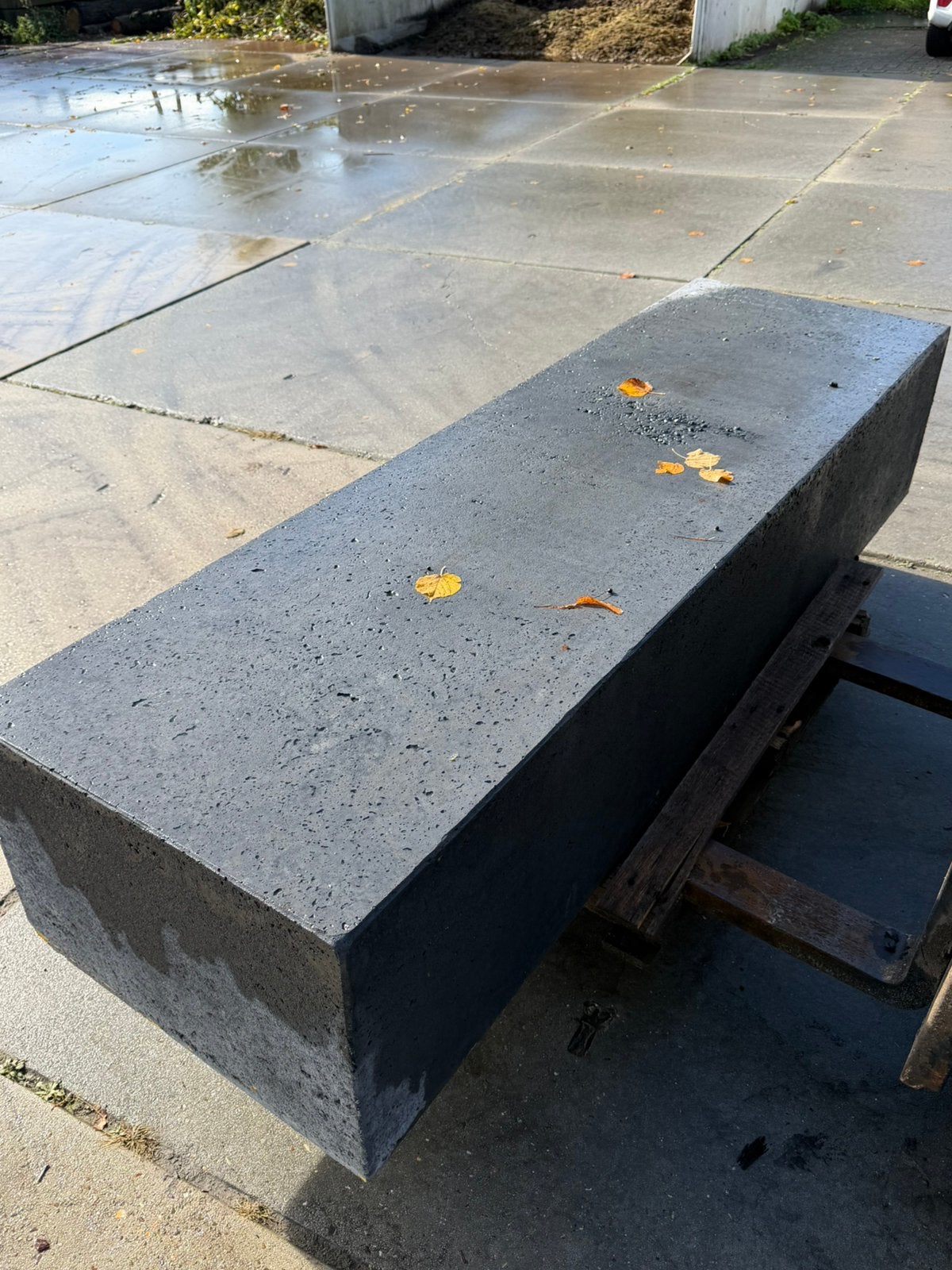 Oud Hollandse zitelement Antraciet 200x60x40 cm RESTPARTIJ, Tuin en Terras, Ophalen, Nieuw, Beton, Terrastegels