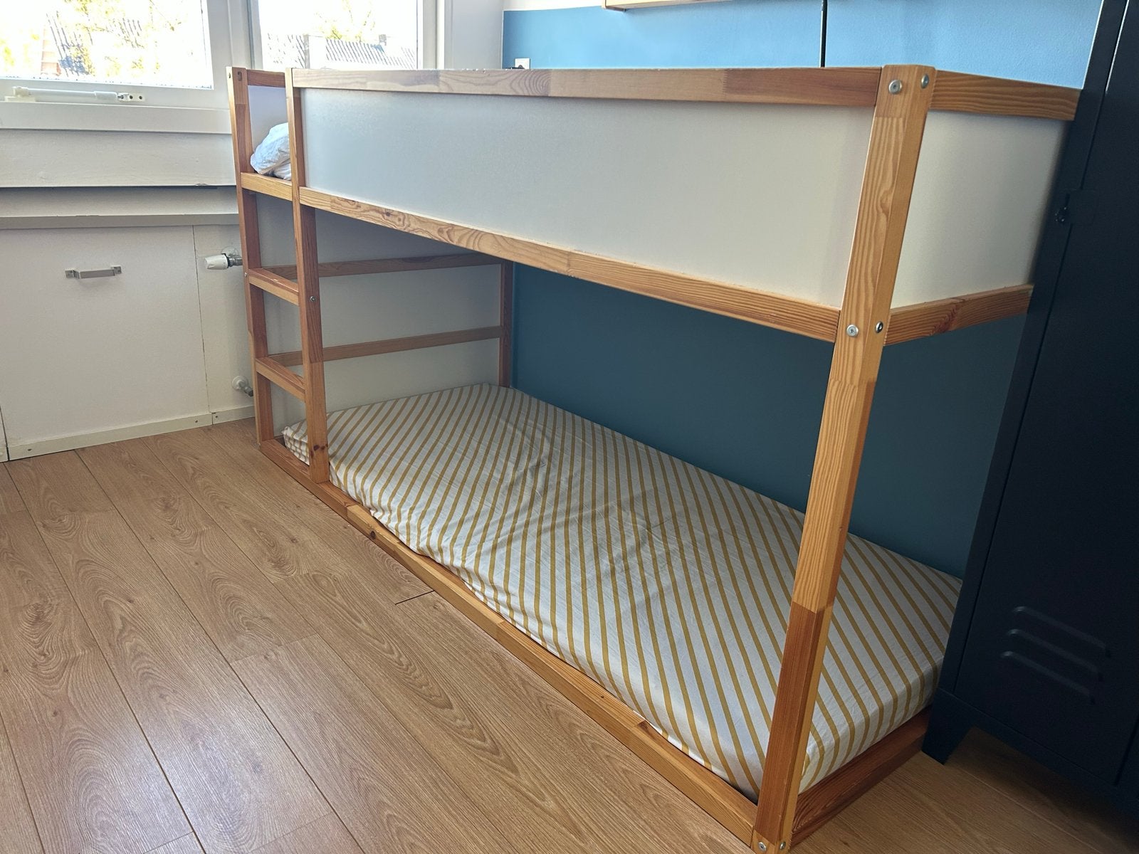 IKEA KURA omkeerbaar bed met matras, Ophalen, Gebruikt, Eenpersoons, 200 cm