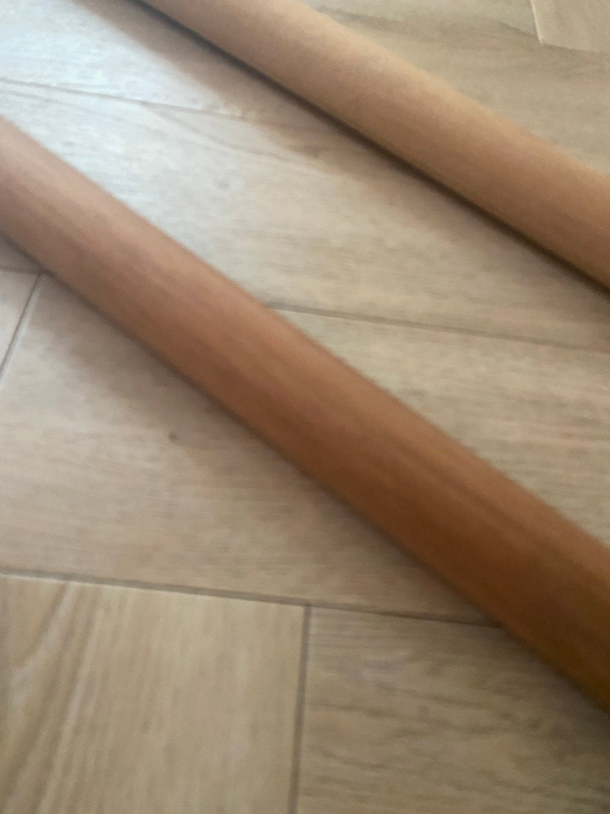 Trapleuning hout gebogen, Ophalen, Gebruikt
