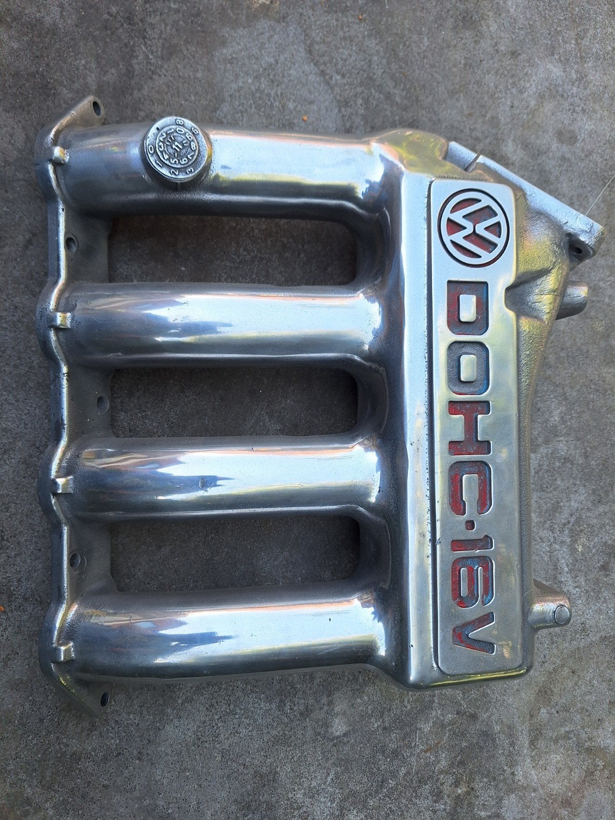 Gepolijst origineel inlaatspruitstuk VW Golf 2 GTI PL/KR, Auto-onderdelen, Motor en Toebehoren, Ophalen of Verzenden, Gebruikt