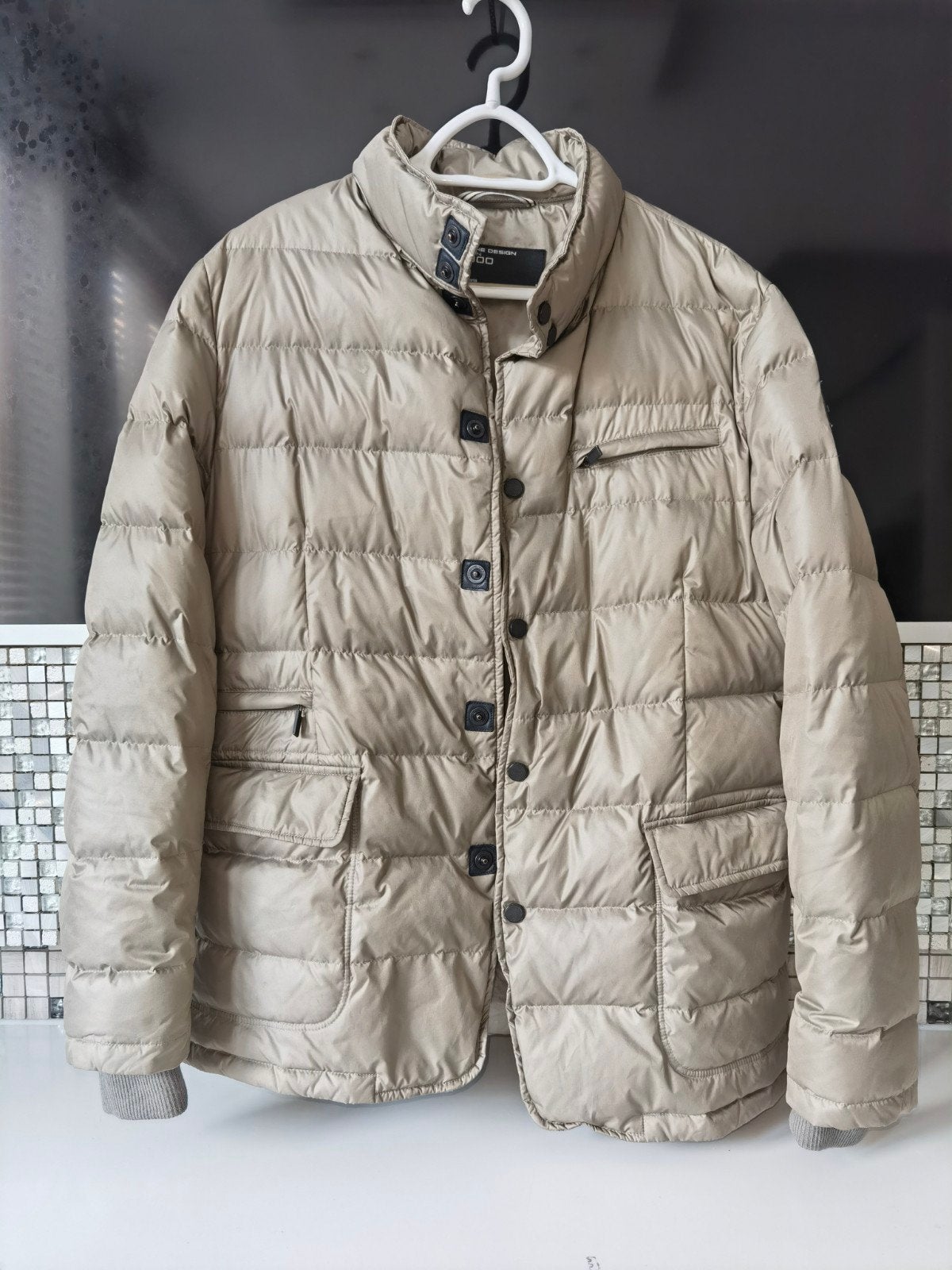 origineel porsche design heren jas van top kwaliteit  M, Maat 48/50 (M), Beige, Ophalen of Verzenden, Zo goed als nieuw