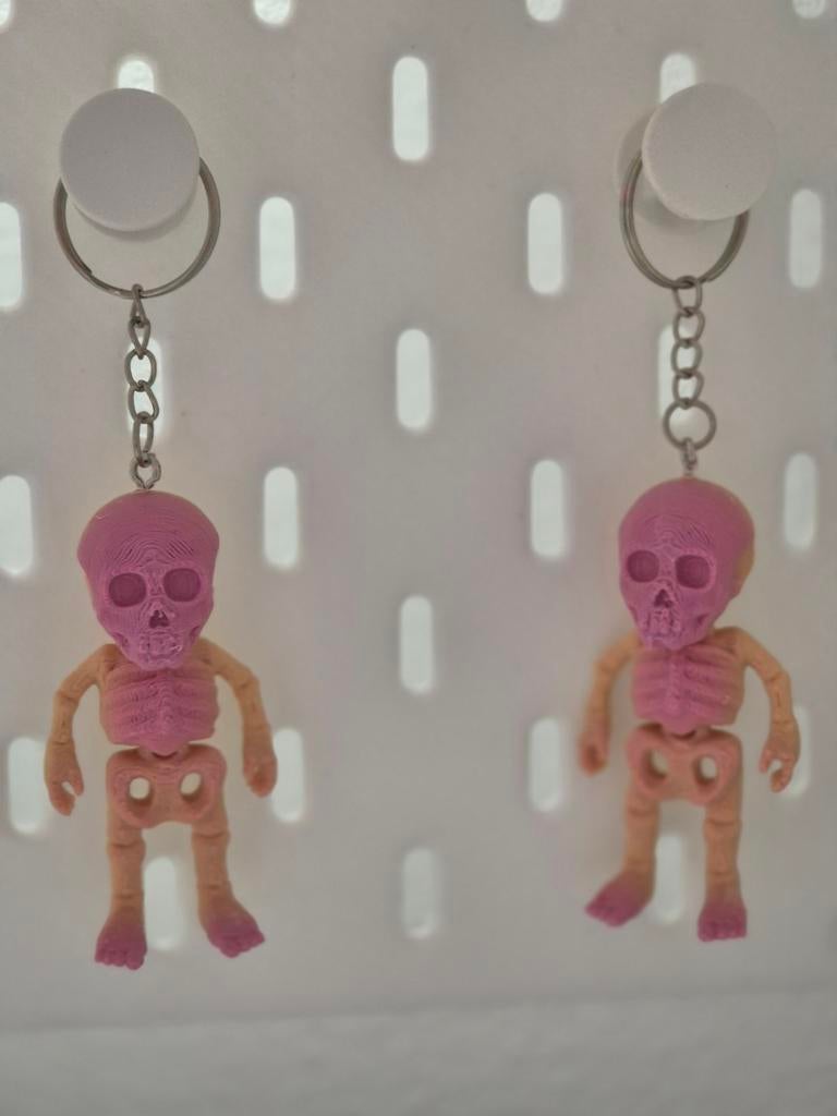 3D Geprinte flexibel Skelet Sleutelhanger - Uniek Design, Ophalen of Verzenden, Nieuw, Overige typen