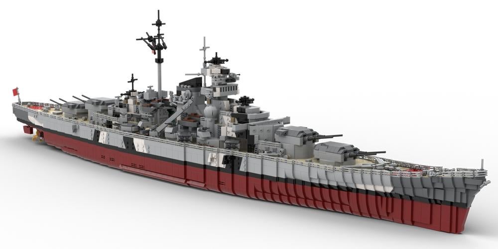 Lego Bismarck schaal 1:200  KOOPJE  175 EURO, Ophalen of Verzenden, Zo goed als nieuw, 1:50 tot 1:200, Overige merken