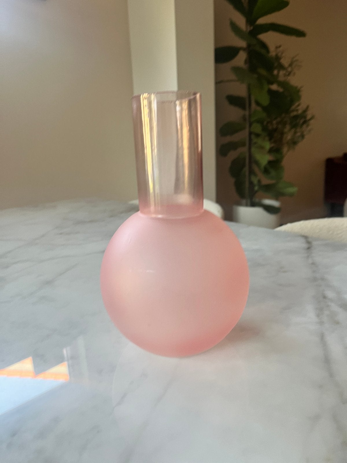 Roze vaasje, 27cm hoog, Ophalen of Verzenden