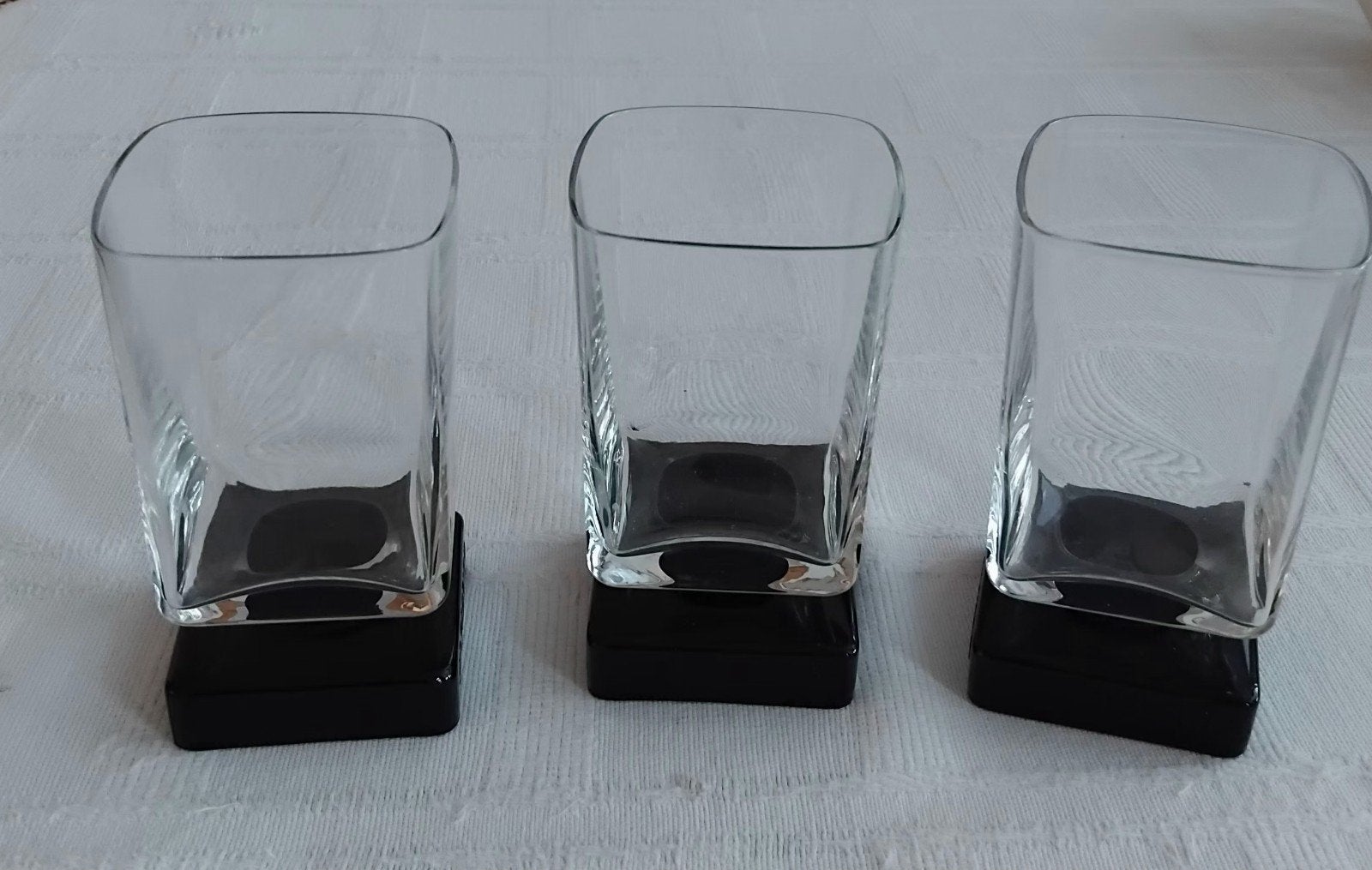 Di Saronno Amaretto glazen - set van 3, Ophalen of Verzenden, Zo goed als nieuw, Zwart, Overige merken