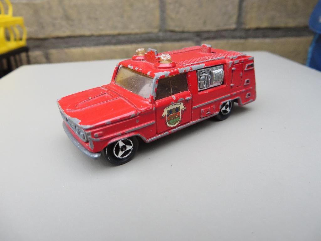 Majorette Dodge FIRE BRIGADE ladderwagen, Ophalen of Verzenden, Gebruikt, Auto