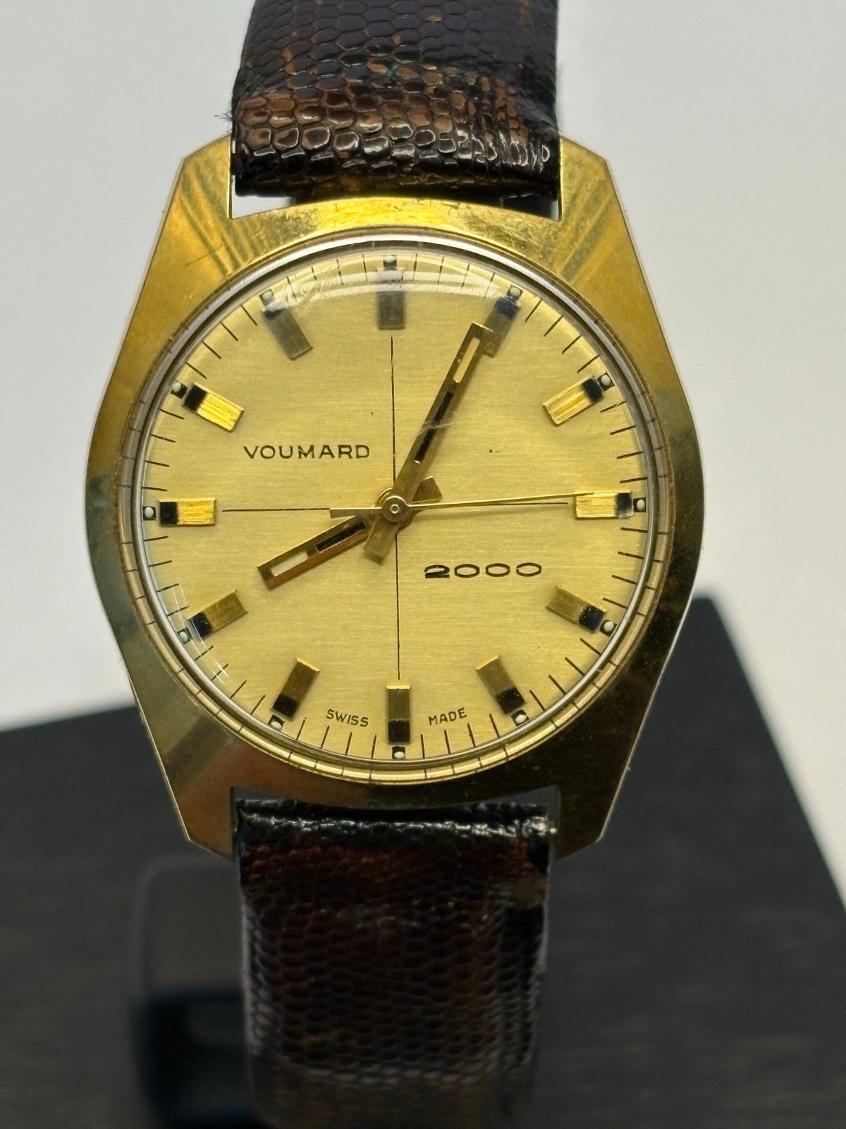Voumard 2000 Vintage Polshorloge - Verguld, Jaren '60, Sieraden, Tassen en Uiterlijk, Horloges | Antiek, Overige merken, Overige materialen
