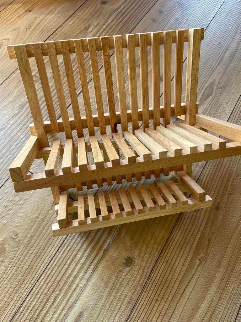 Houten afdruiprek - zo goed als nieuw, Bordenrek, Hout, Ophalen of Verzenden, Zo goed als nieuw
