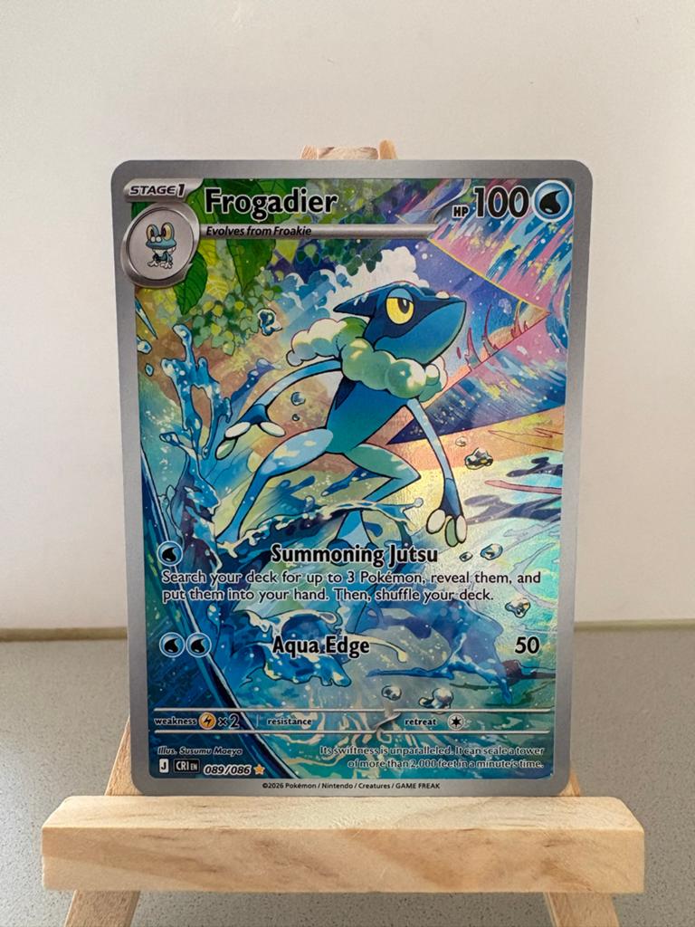 Pokemon TCG: Frogadier 089/086 (Foil), Ophalen of Verzenden, Zo goed als nieuw, Losse kaart, Foil