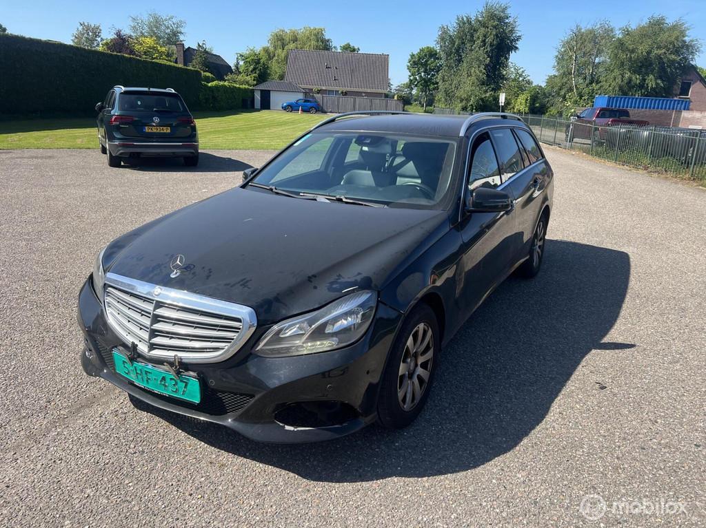 Mercedes E-klasse Estate 200 BlueTEC, Auto's, Gebruikt, Euro 6, Zwart, Start-stop-systeem