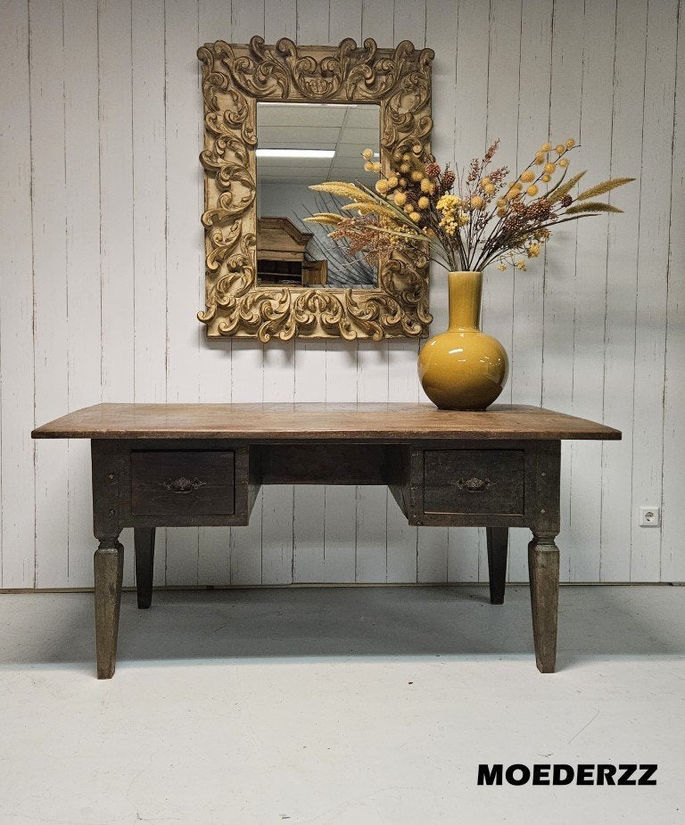 TAFEL BUREAU ANTIEK EN RUSTIEK KOLONIALE STIJL, Ophalen