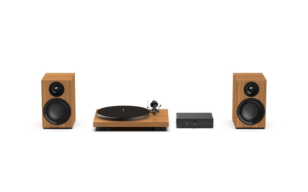 Pro-Ject Colourful Audio Platenspeler Walnoot