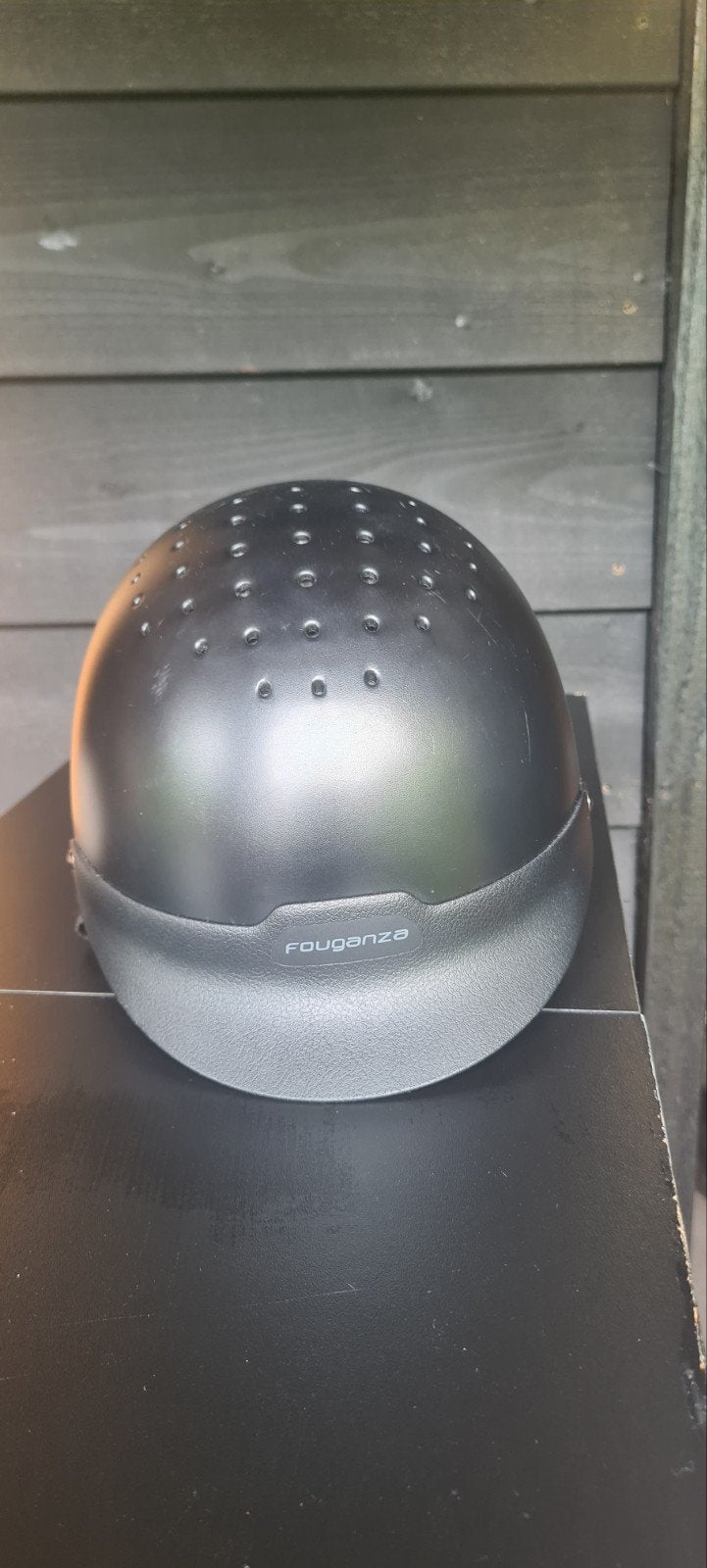 Fouganza paardrijcap XS 48-52CM zwart, Dieren en Toebehoren, Paardrijkleding, Gebruikt, Cap, Ophalen of Verzenden
