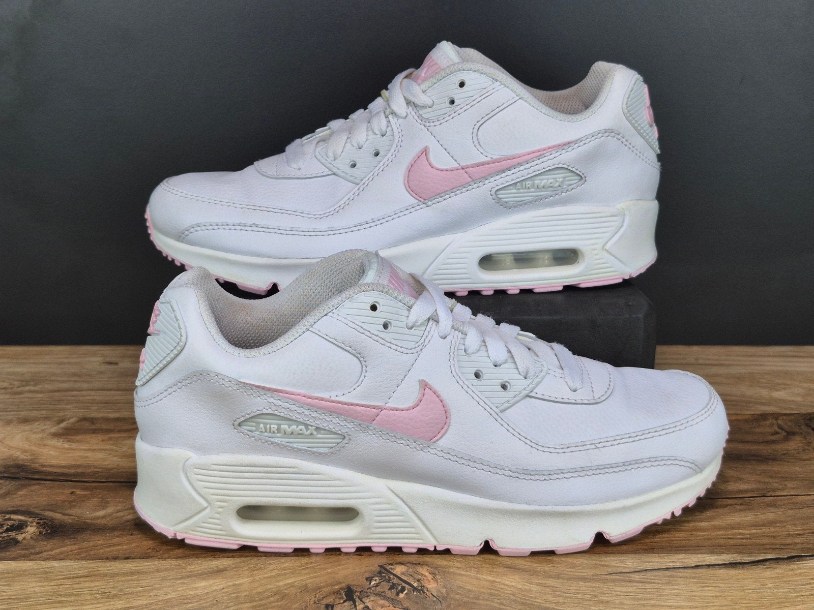 Nike Air Max 90 LTR GS “White Pink Foam”  – Maat 37.5, Verzenden, Wit, Sneakers of Gympen, Nike inc