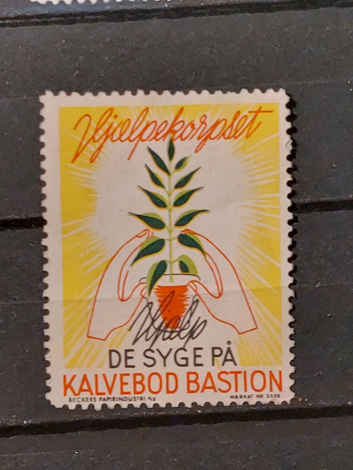 Denemarken cinderella Kalvebod Bastion 1950, Ophalen of Verzenden, Denemarken, Gestempeld