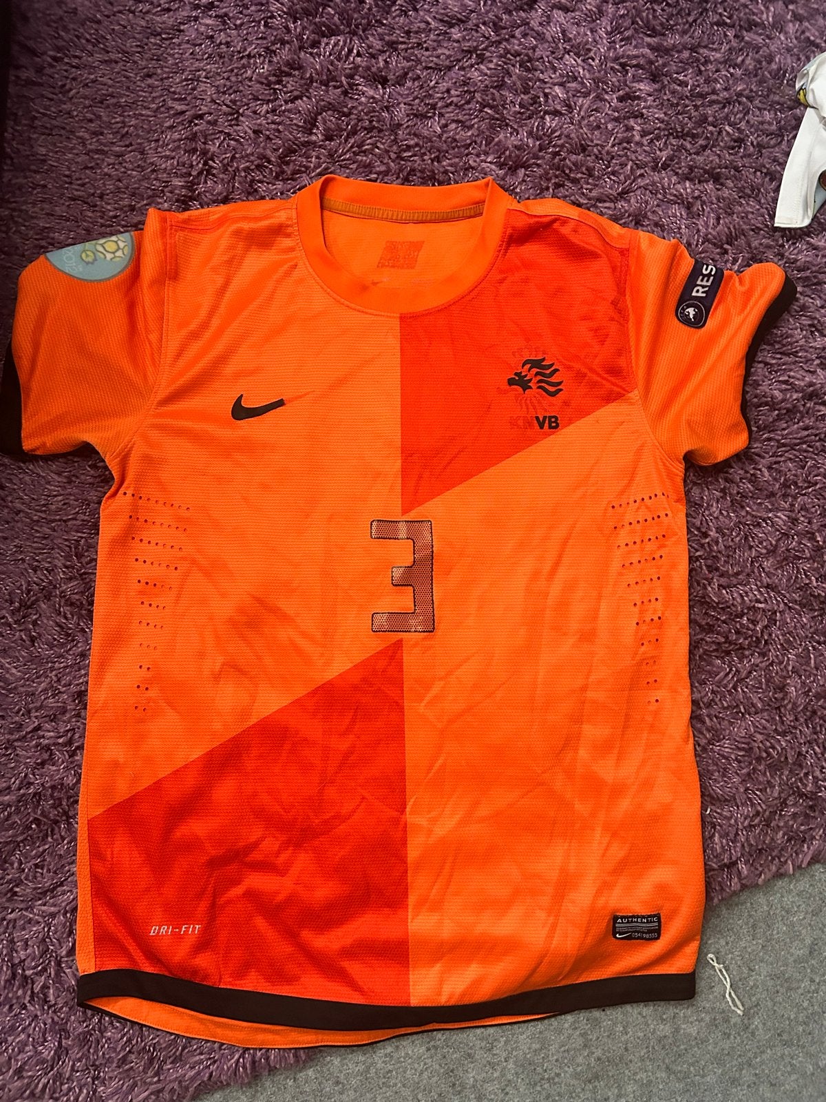 Nike Oranje Nederland Thuisshirt Heitinga #3, Ophalen, Voetbal, Gedragen, Overige maten