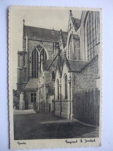 P281 Gouda - Fragment St Janskerk - 1938, Verzenden, 1920 tot 1940, Gelopen, Zuid-Holland