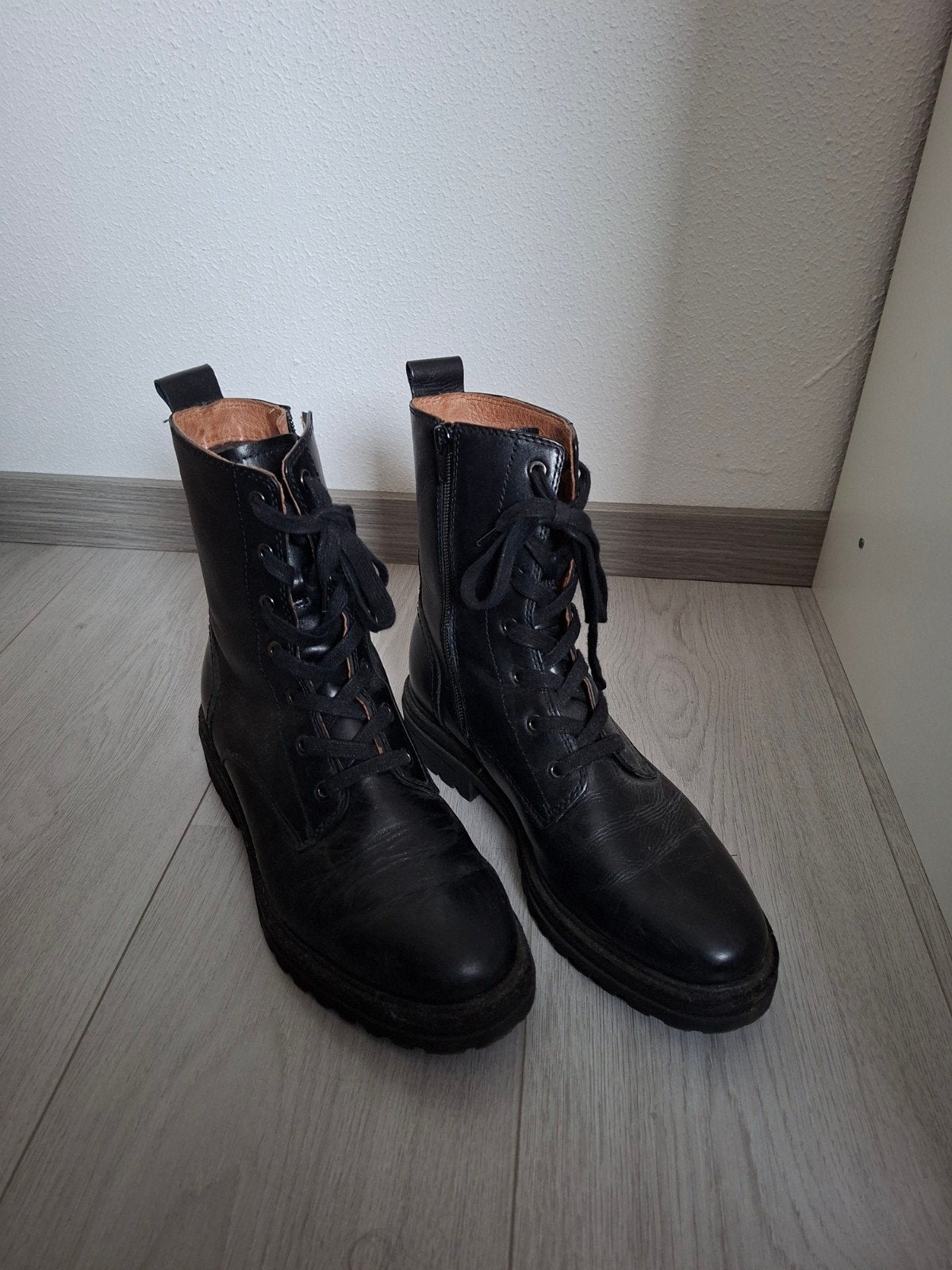 leren boots merk No Stress maar 39 zgan, Kleding | Dames, Ophalen of Verzenden, Zo goed als nieuw, Zwart