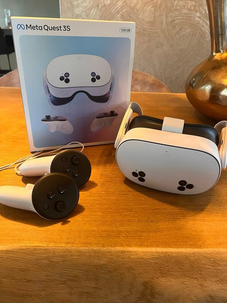 Meta Quest 3S 128GB VR-bril - Zo goed als nieuw, Spelcomputers en Games, Virtual Reality, Ophalen of Verzenden, Zo goed als nieuw