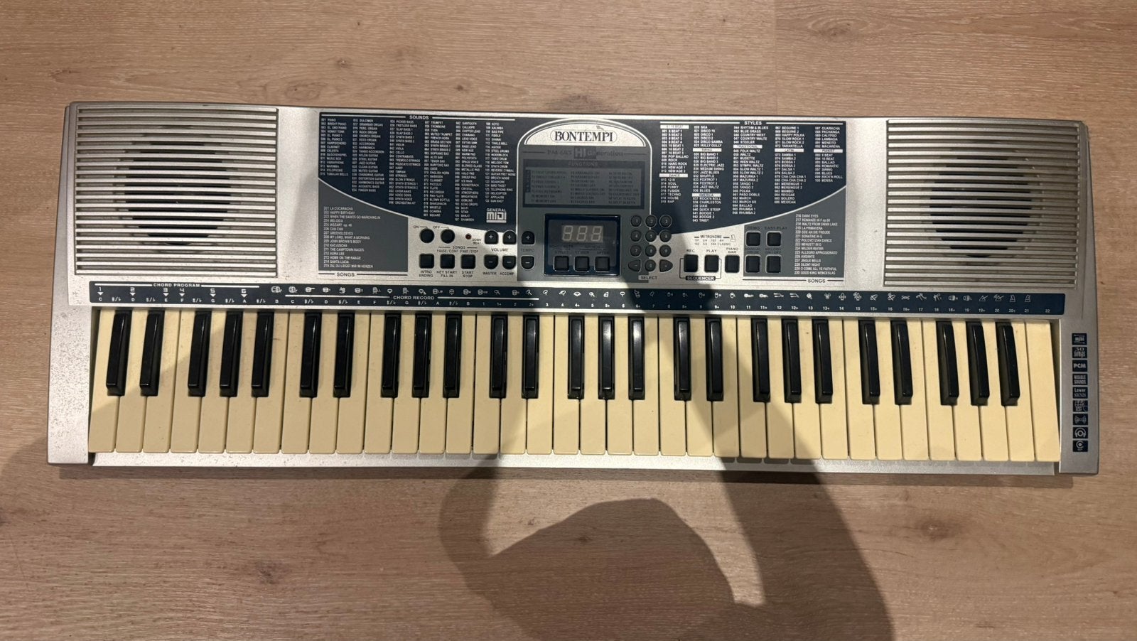 Bontempi PM-683 Keyboard, Ophalen, Gebruikt, 61 toetsen, Overige merken