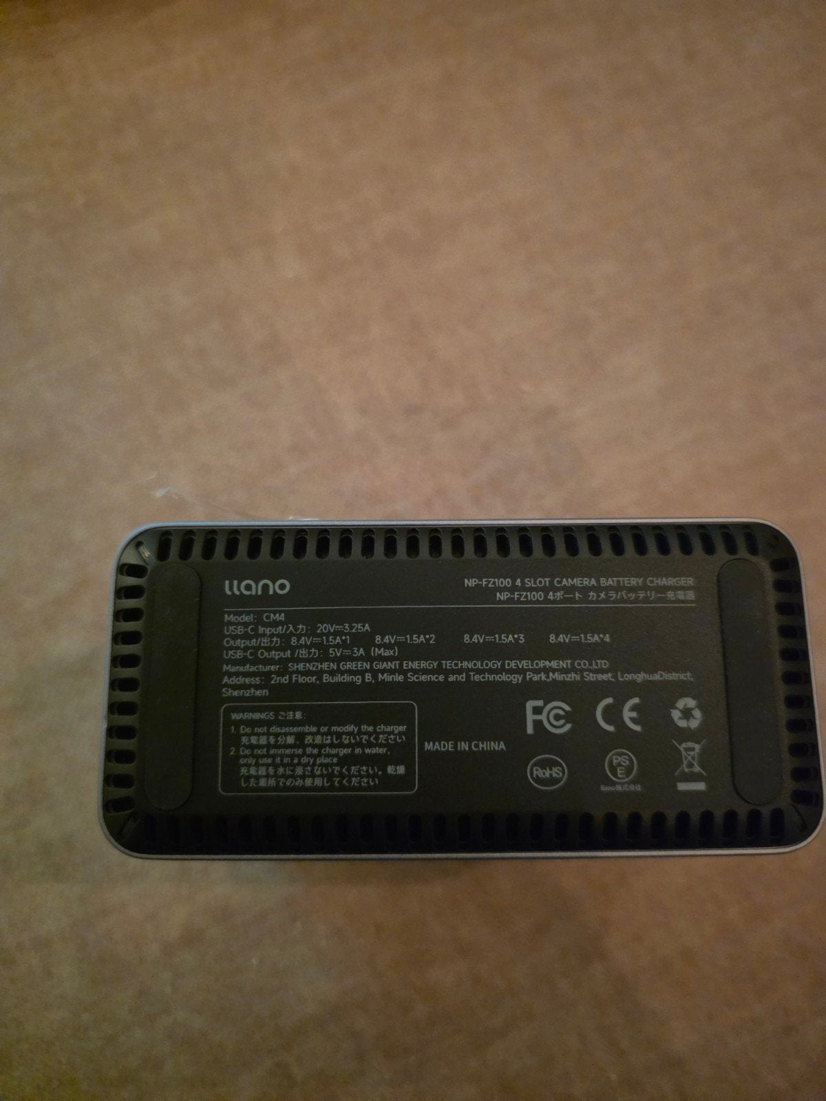 Foto 3 van Llanos NP-FZ100 4-slots camera batterijlader nieuw
