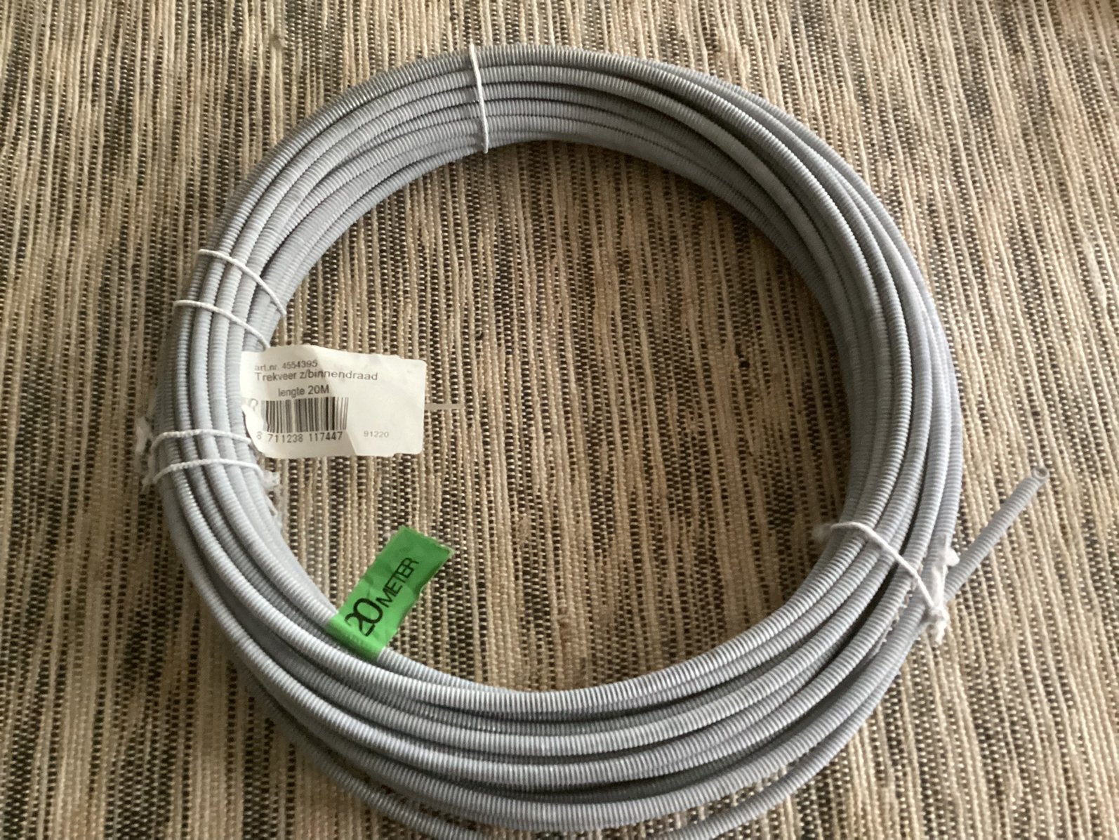 Te koop nieuwe trekveer extra lang 20 m gegalvaniseerd, Ophalen, Nieuw, Kabel of Snoer